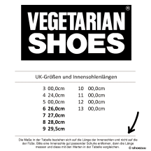 Vegetarian Shoes Airseal 10 Eye Boot UK8