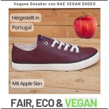 NAE Vegan Shoes Clove Red Apple Skin Sneakers