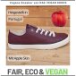 NAE Vegan Shoes Clove Red Apple Skin Sneakers 45