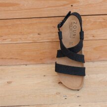 Zouri Sandalen Sand Linen dark 37