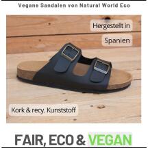 Natural World Eco Olimpo Sandalen schwarz