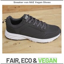 NAE Vegan Shoes Hade Seaker grey 37