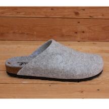 Thies Hausschuhe Pet Bio Clog stone grey 44