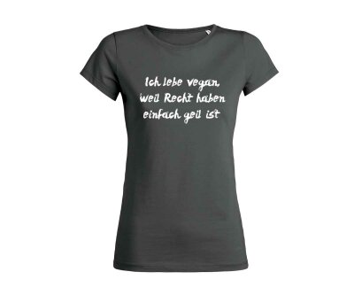 T-Shirt  Ich lebe vegan..