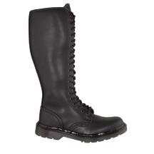 Shoezuu 20 Eye UK Zip Boot Black