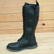 Shoezuu 20 Eye UK Zip Boot Black 37