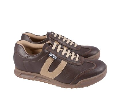 Vegetarian Shoes X Trainer Brown 37