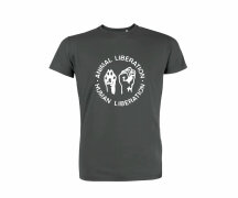 T-Shirt  Animal Liberation - Human Liberation S Grau