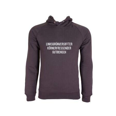 Hoodie Linksgrünversifft... grau