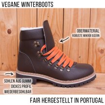 Vegetarian Shoes Cari Boot brown