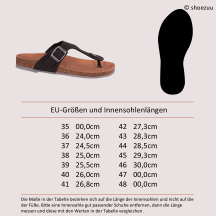 Shoezuu Toe Post Sandalen schwarz